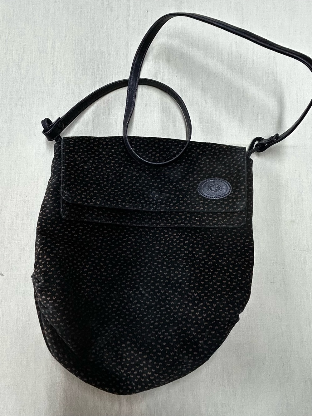 Vintage Bagheera Black Suede purse - Picture 1 of 9